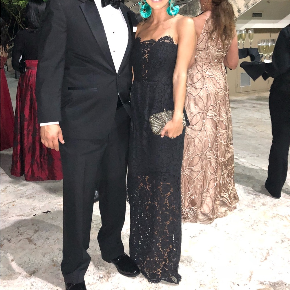 Black lace gown